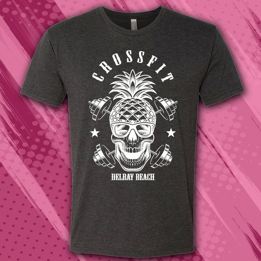 CDB 6010 MENS PINEAPPLE SKULL TRIBLEND T-SHIRT