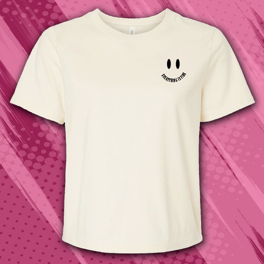 CDB 6110  SMILIE PINEAPPLE WOMENS 6oz HEAVYWEIGHT TEE