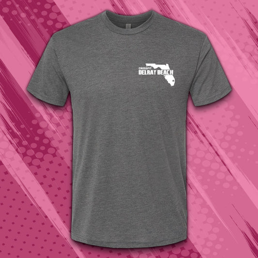 CDB 6010 MENS PEACH & TEAL TRIBLEND T-SHIRT