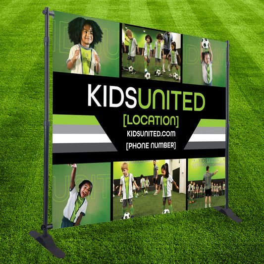 8'x10' STEP & REPEAT BACKDROP W/ FRAME