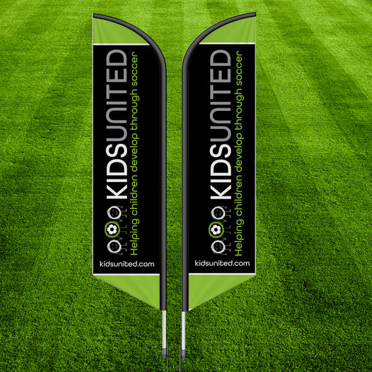 14' DOUBLE SIDED FEATHER FLAG