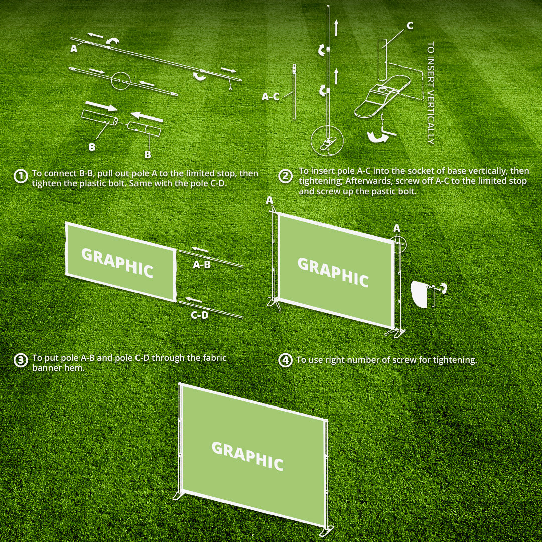 8'x10' STEP & REPEAT BACKDROP W/ FRAME