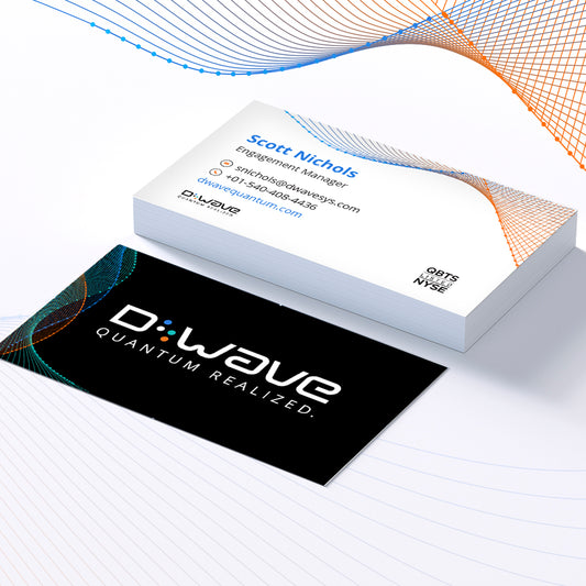 DWAVE MATTE BUSINESS CARDS